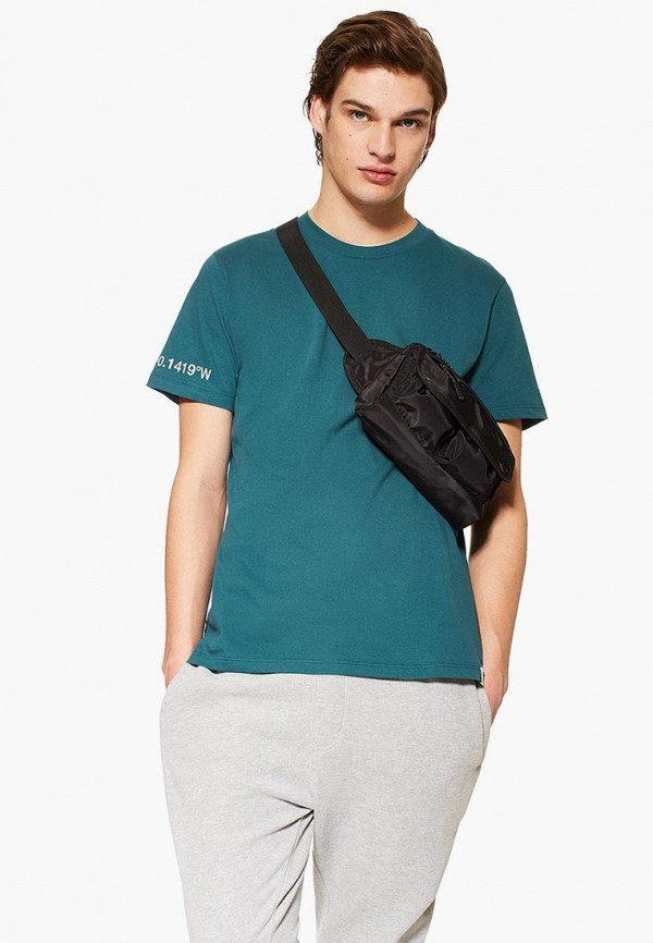 

Футболка Topman, Topman TO030EMEOPN0, Бирюзовый