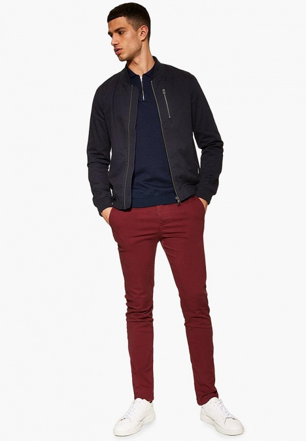 

Брюки Topman; Topman TO030EMESOZ8, Бордовый