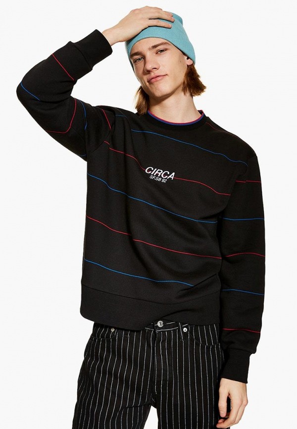 

Свитшот Topman, Topman TO030EMFDVW4, Черный