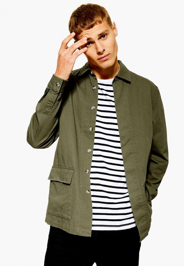 

Рубашка Topman, Хаки, Topman TO030EMFDVX5
