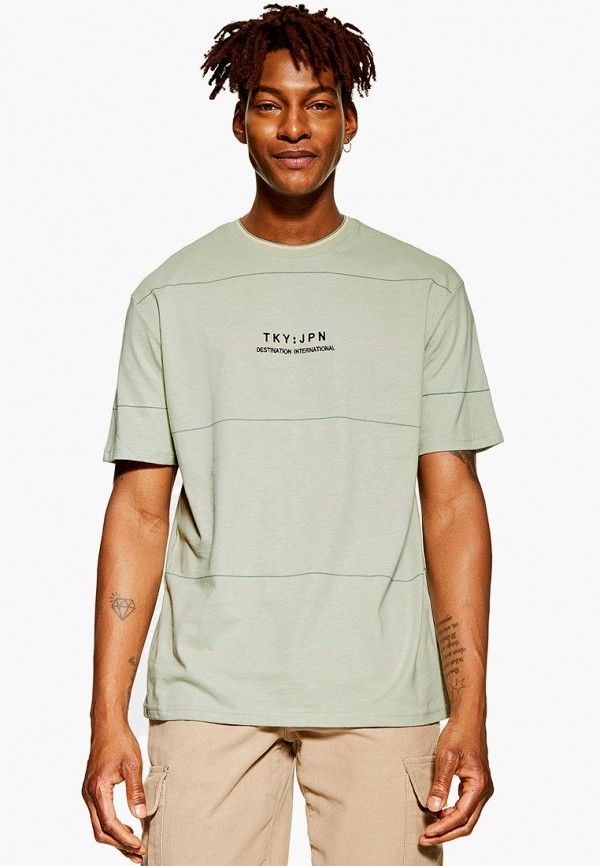 

Футболка Topman, Topman TO030EMFHLT0, Зеленый