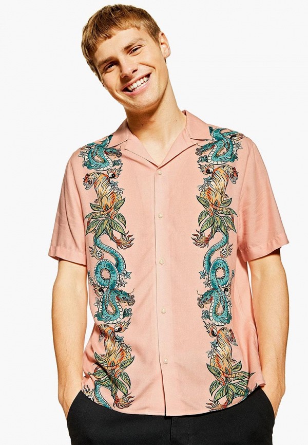 

Рубашка Topman, Topman TO030EMFHLU4, Коралловый