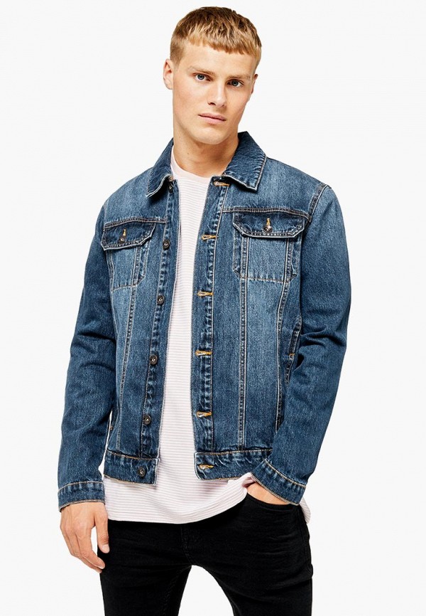 

Куртка джинсовая Topman, Topman TO030EMFIBQ2, Синий