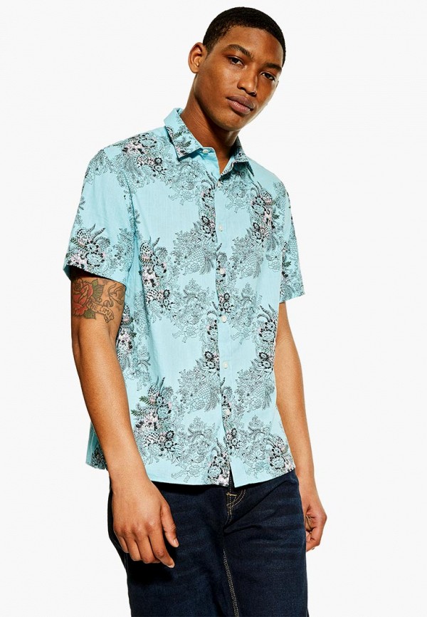 

Рубашка Topman, Бирюзовый