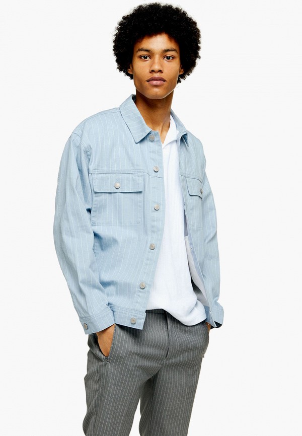 

Куртка джинсовая Topman, Голубой, Topman TO030EMFWNK6