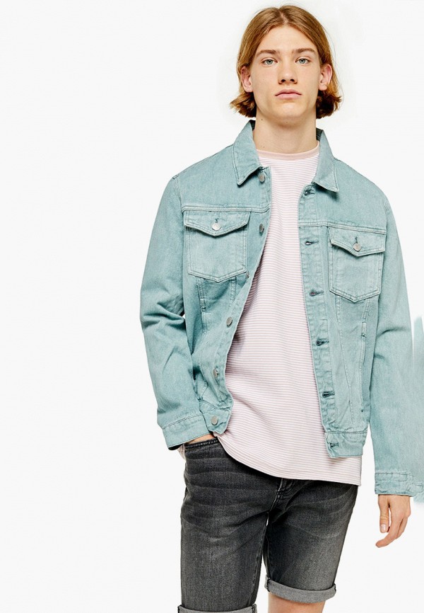 

Куртка джинсовая Topman, Topman TO030EMFWNK7, Голубой