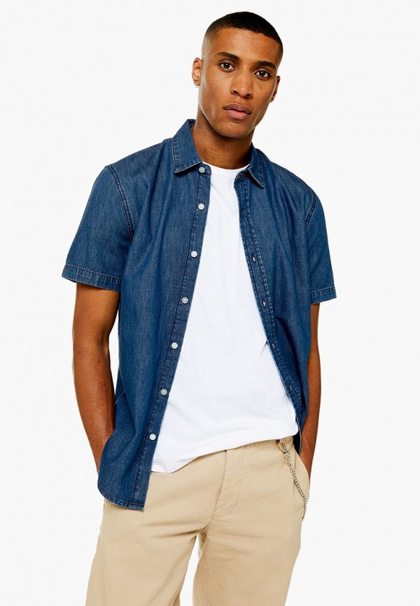 

Рубашка джинсовая Topman, Синий, Topman TO030EMFYSK9