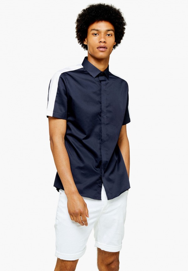 

Рубашка Topman, Синий, Topman TO030EMGAFP4