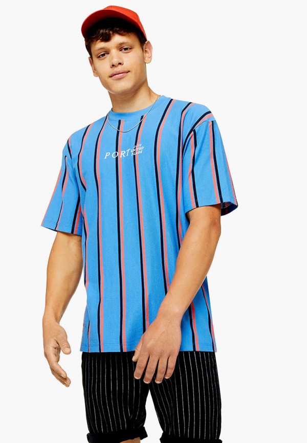 

Футболка Topman, Голубой, Topman TO030EMGDDG8