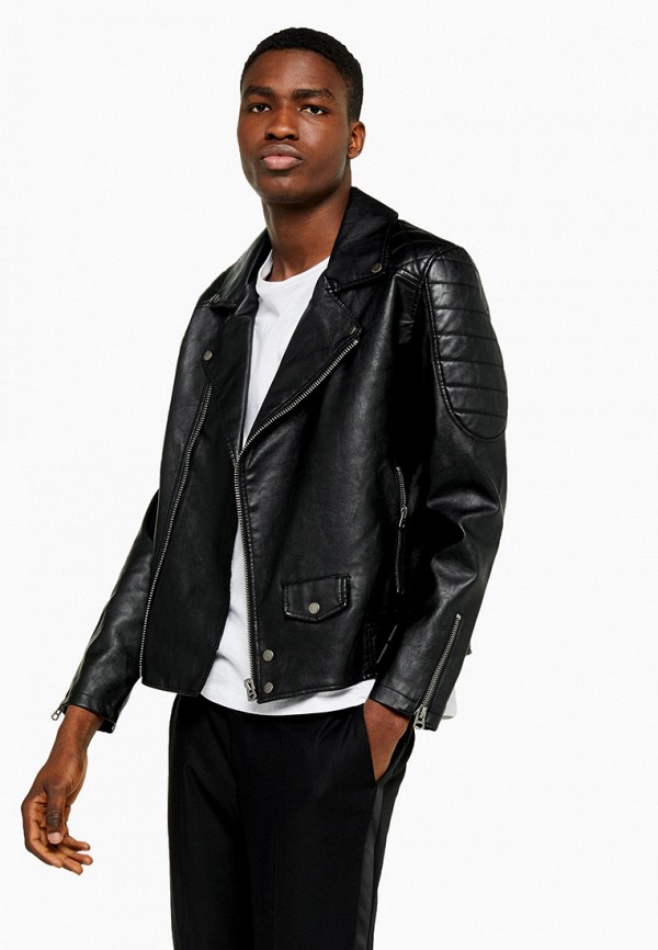 

Куртка кожаная Topman, Черный