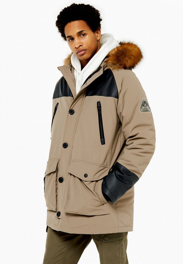 

Куртка утепленная Topman, Бежевый