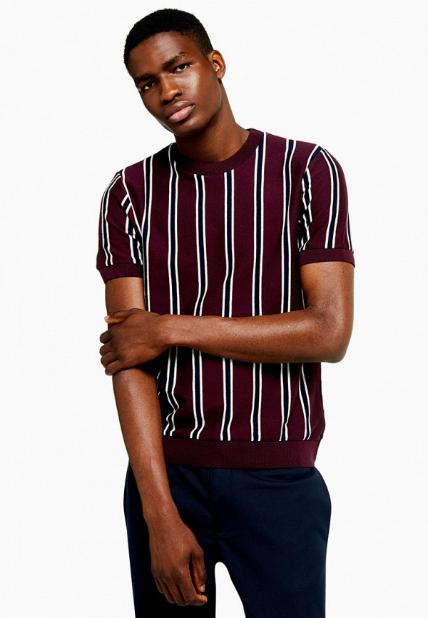

Футболка Topman, Бордовый, Topman TO030EMGVWM8