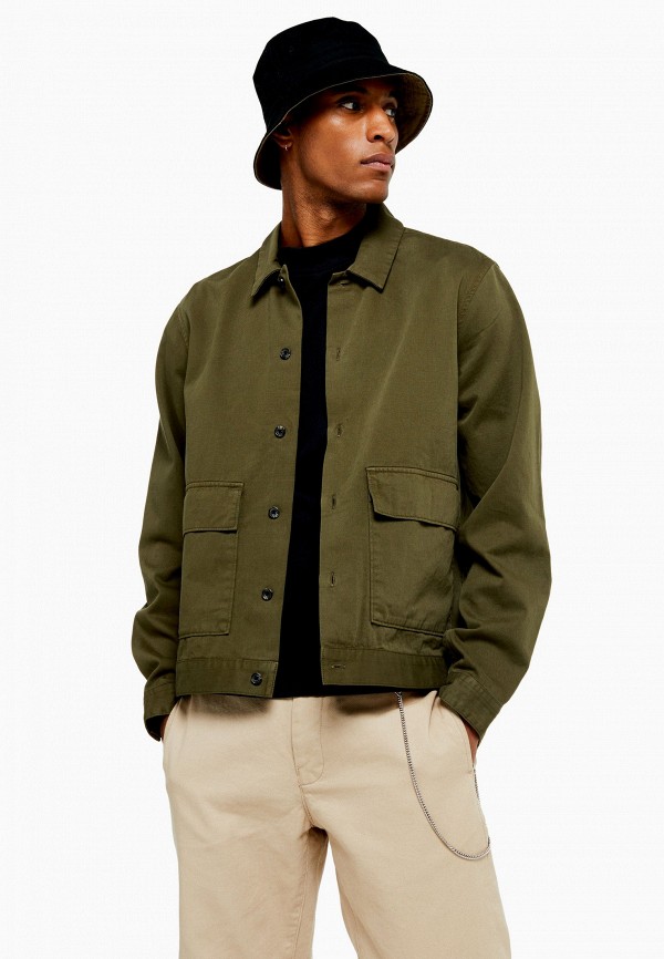 

Рубашка Topman, Хаки, Topman TO030EMHAUB0