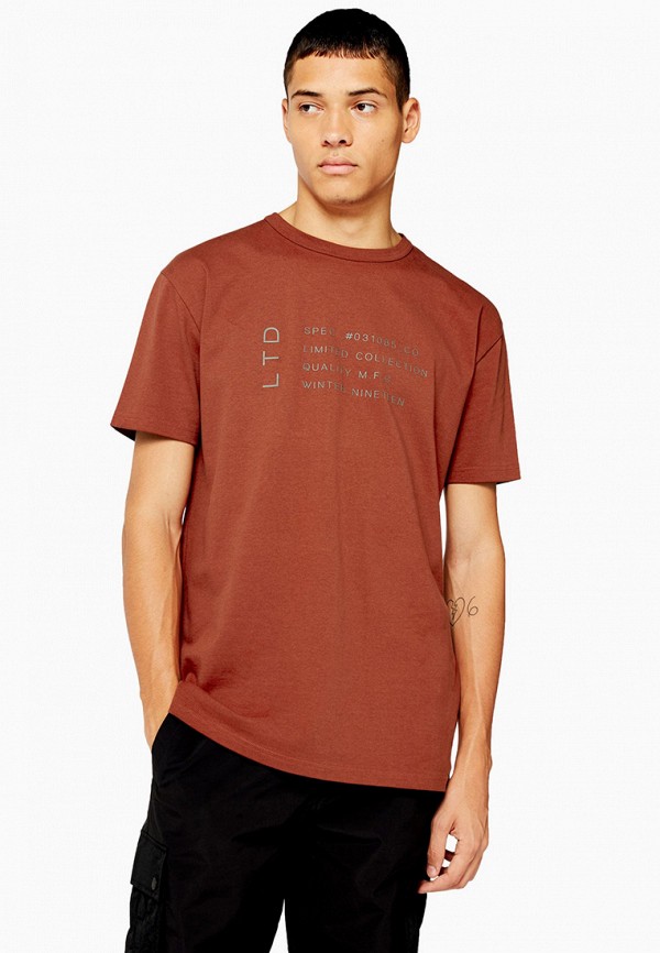

Футболка Topman, Коричневый, Topman TO030EMHDFA7