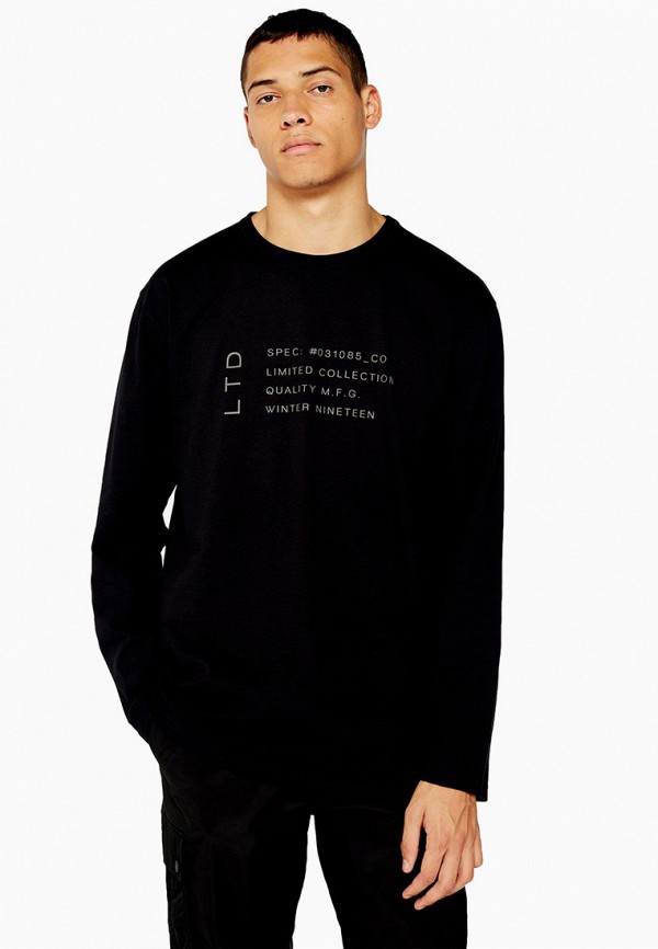 

Лонгслив Topman, Черный, Topman TO030EMHDFA9