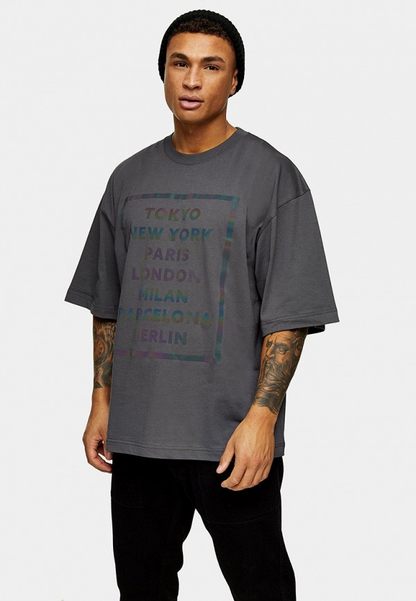 

Футболка Topman, Серый, Topman TO030EMIEYS4