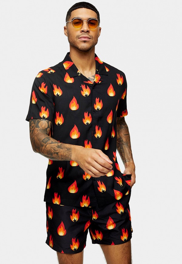 

Рубашка Topman, Черный, Topman TO030EMIYRO4