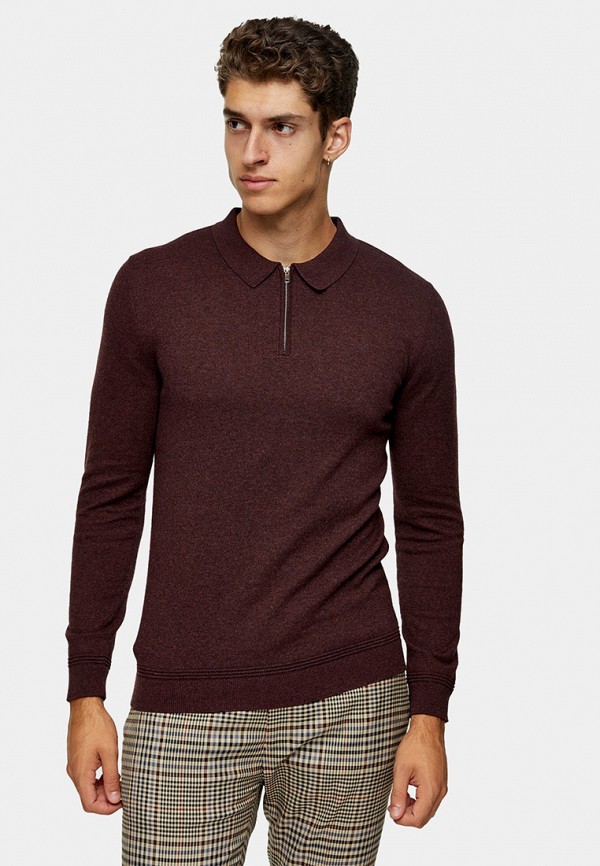 

Поло Topman, Бордовый, Topman TO030EMKVHS3