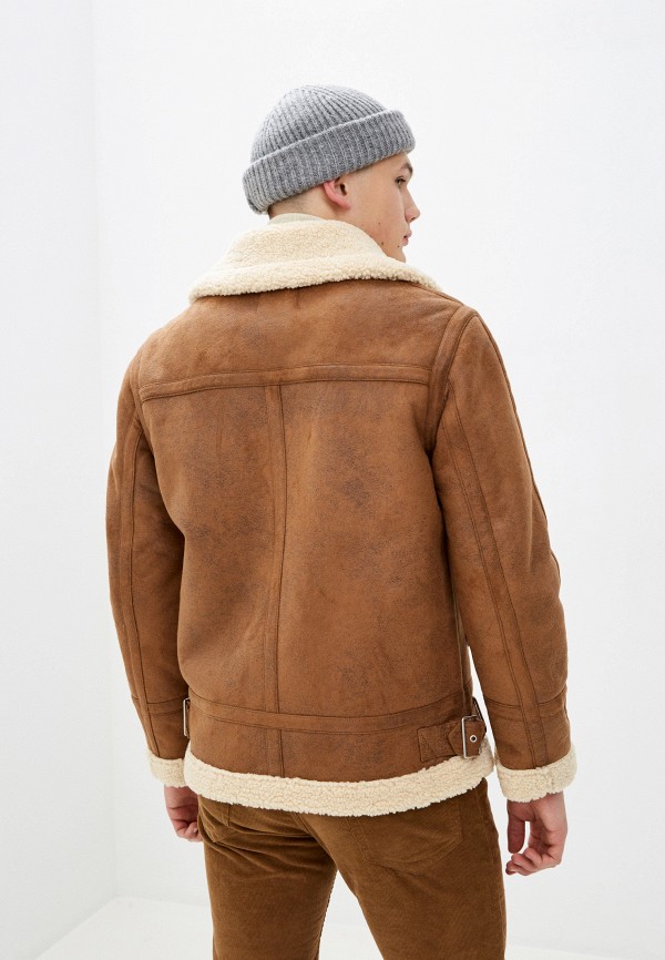 

Дубленка Topman, Коричневый, Topman TO030EMLMEK1