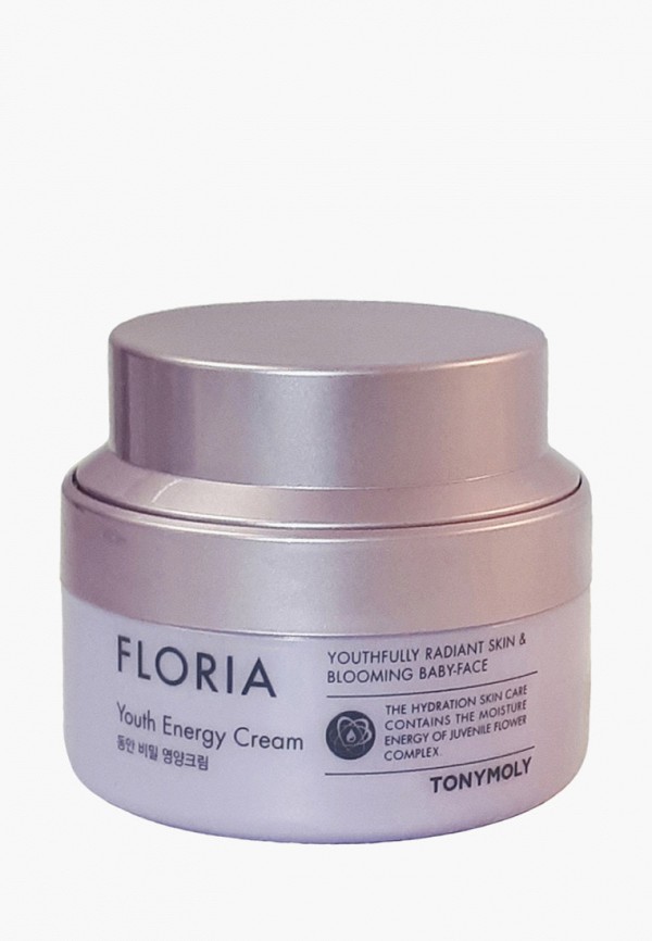 

Крем для лица Tony Moly, FLORIA YOUTH ENERGY Увлажняющий 50мл, Белый