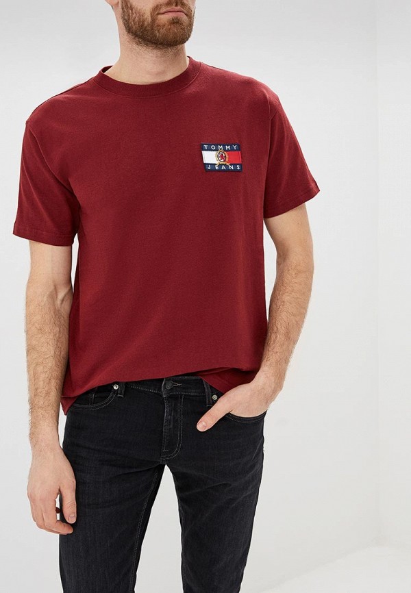 

Футболка Tommy Jeans, Crest, Бордовый