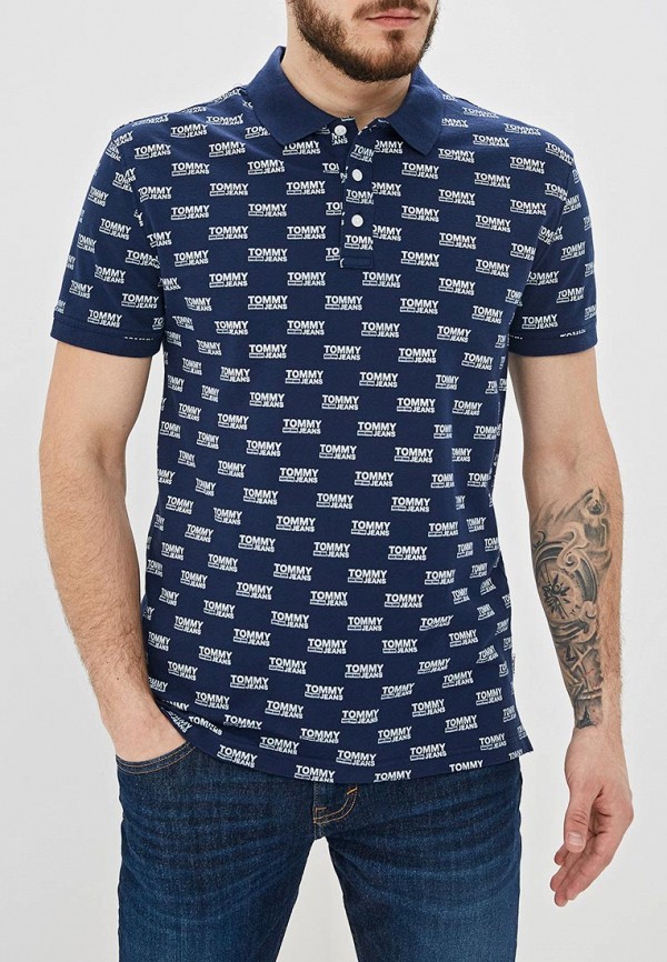 

Поло Tommy Jeans, Синий