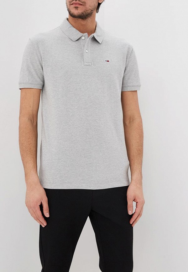 

Поло Tommy Jeans, Серый