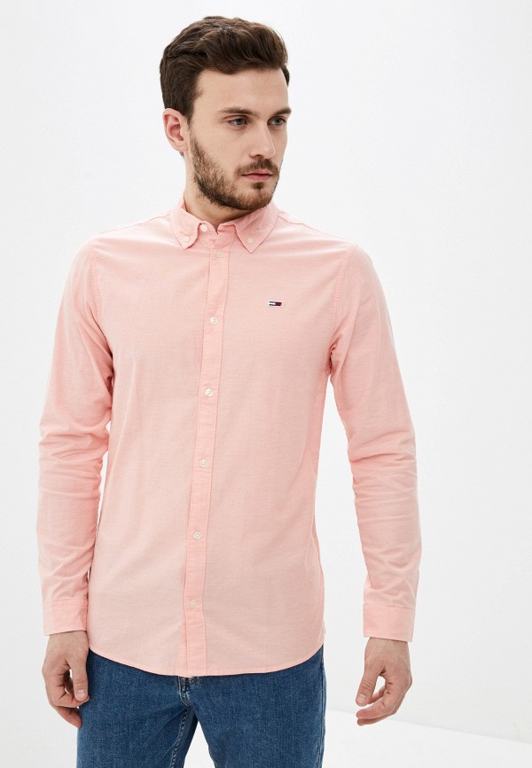 

Рубашка Tommy Jeans, Розовый, Stretch Oxford