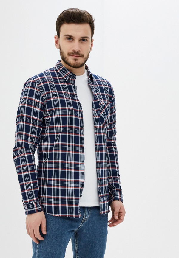 

Рубашка Tommy Jeans, Синий, Twill