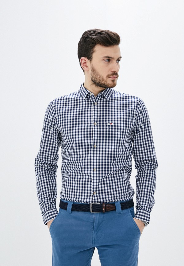 

Рубашка Tommy Jeans, Синий, Poplin