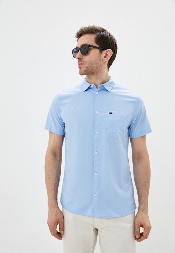

Рубашка Tommy Jeans, Голубой, Poplin