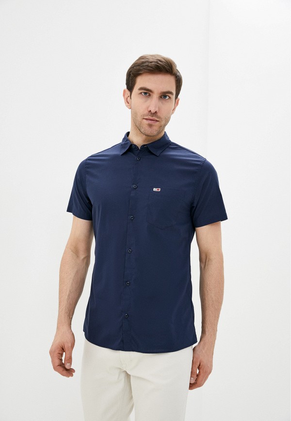 

Рубашка Tommy Jeans, Синий, Poplin