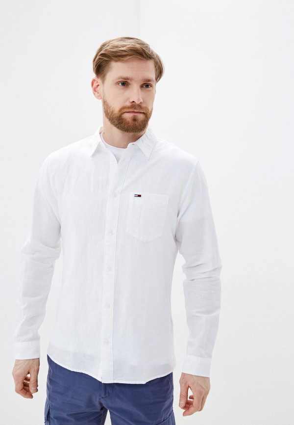 

Рубашка Tommy Jeans, Белый, Linen