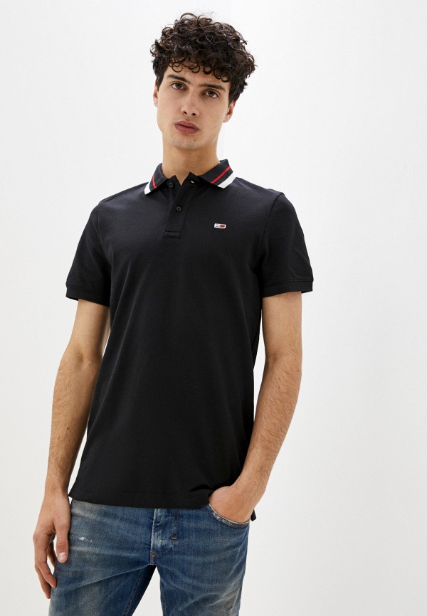 

Поло Tommy Jeans, Черный