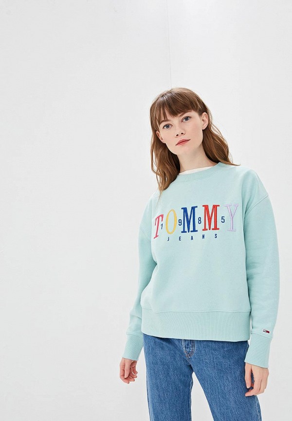 

Свитшот Tommy Jeans, Бирюзовый