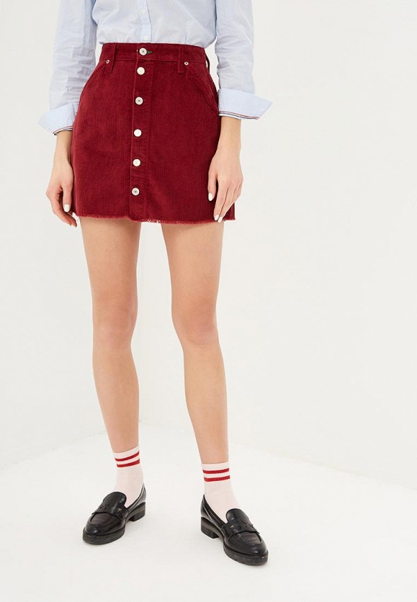 

Юбка Tommy Jeans, Бордовый