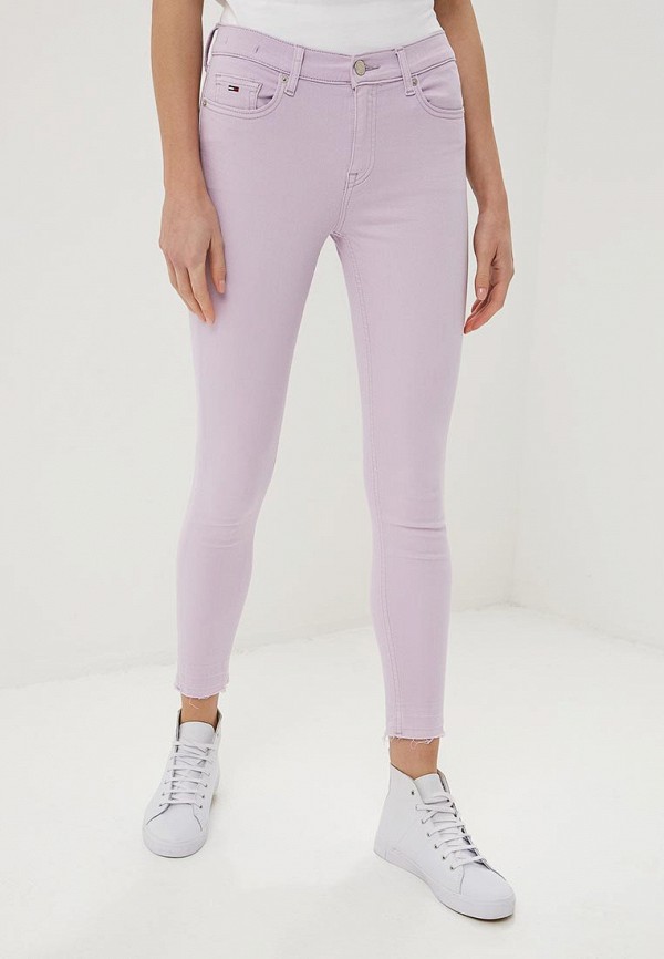 

Брюки Tommy Jeans, MID RISE SKINNY NORA 7/8 PSTLS, Фиолетовый