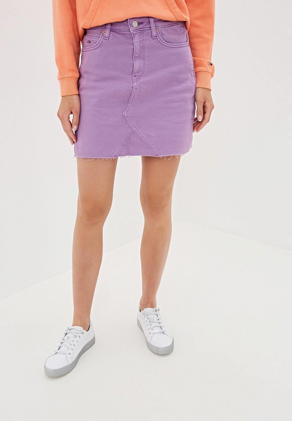

Юбка джинсовая Tommy Jeans, Фиолетовый