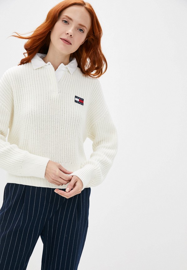 

Поло Tommy Jeans, Белый