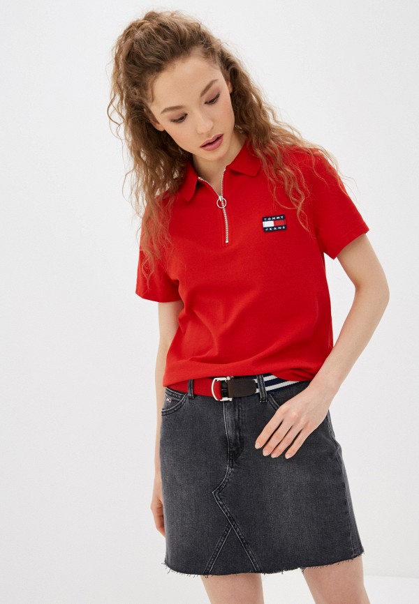 

Поло Tommy Jeans, Красный