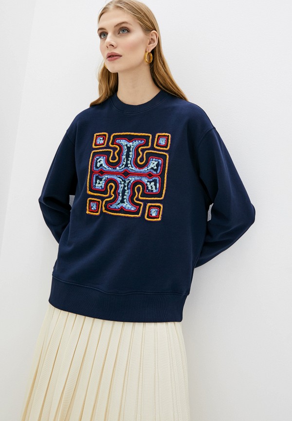 

Свитшот Tory Burch, Синий