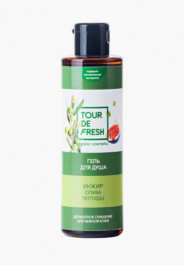 

Гель для душа Tour De Fresh, Прозрачный, "Олива-Инжир -Пептиды", 200 мл