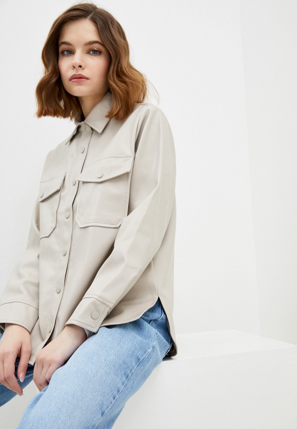 

Рубашка Topshop Petite, Бежевый