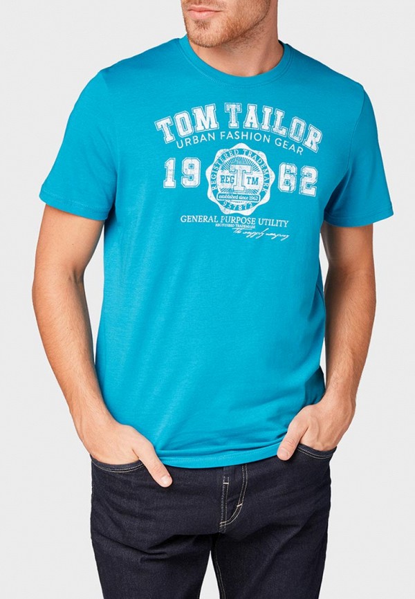 

Футболка Tom Tailor, Tom Tailor TO172EMBXHN4, Бирюзовый