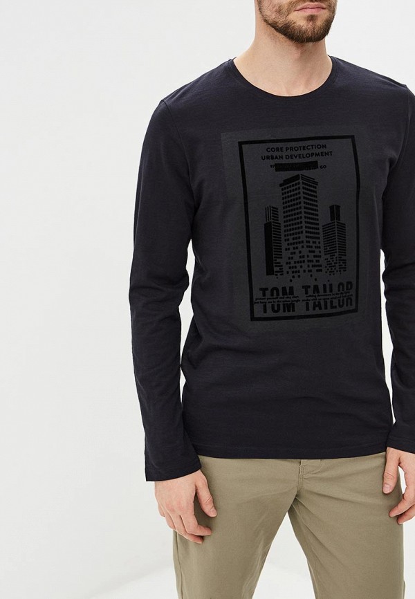 

Лонгслив Tom Tailor, Черный