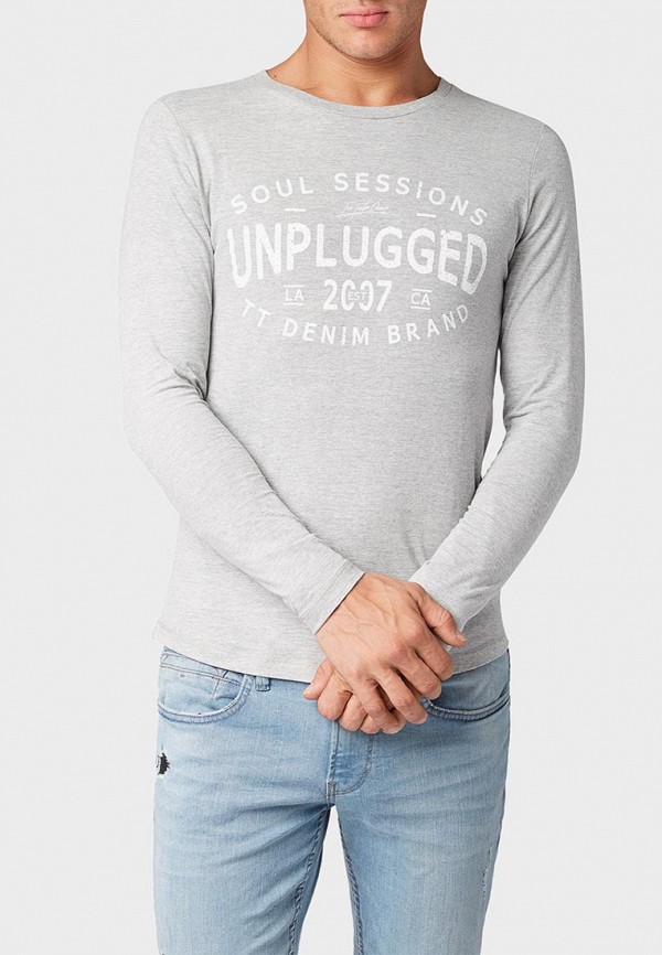 

Лонгслив Tom Tailor Denim, Серый