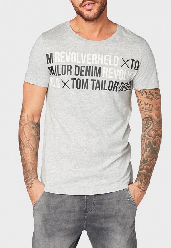

Футболка Tom Tailor Denim, Серый