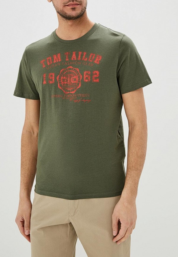 

Футболка Tom Tailor; Tom Tailor TO172EMDTKJ0, Хаки