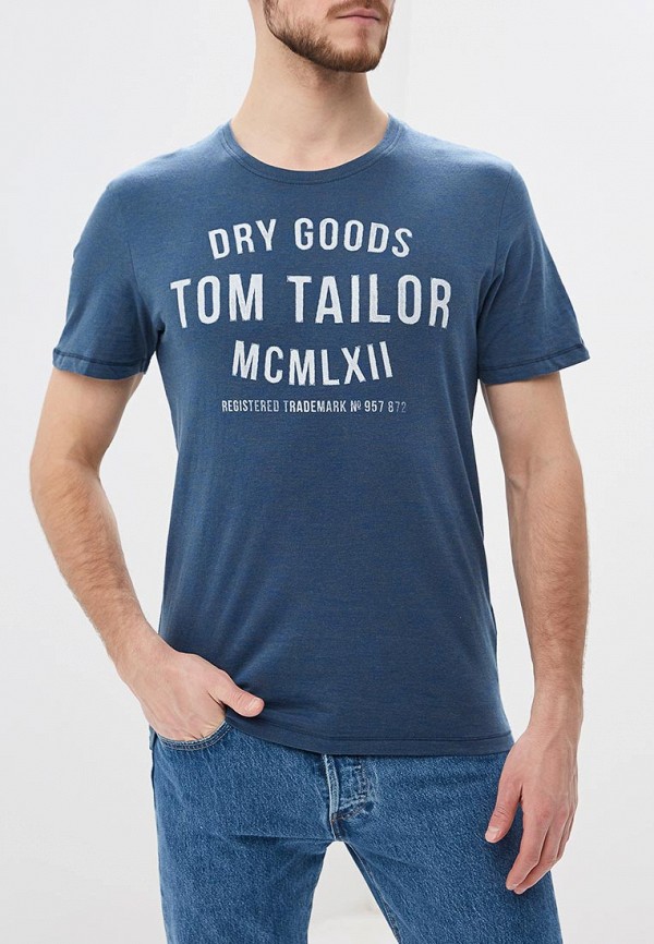 

Футболка Tom Tailor; Tom Tailor TO172EMDTKJ2, Синий