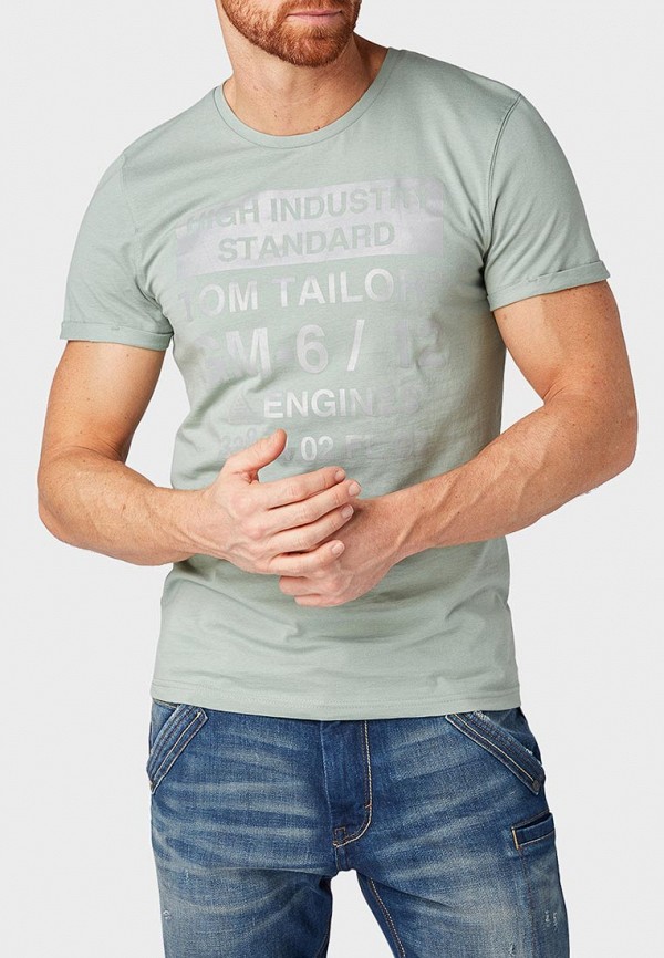 

Футболка Tom Tailor; Tom Tailor TO172EMDTKN1, Зеленый